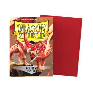 Dragon Shield 100 Sleeves - Ruby Matte
