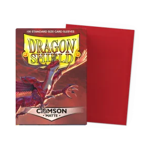 Dragon Shield 100 Sleeves - Crimson Matte