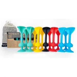 Tossit Pack Famille : Rouge-Cyan-Bleu-Jaune