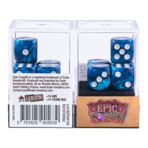 Dés (16mm) - Epic Forge EF0008d : Blue Pearl
