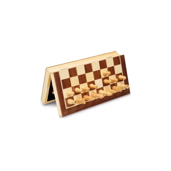 Échecs Magnétiques En Bois Marqueterie (30X30Cm) – Image 2
