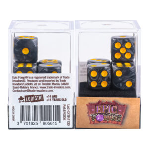 Dés (16mm) - Epic Forge EF0008 : Black Pearl